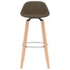 vidaXL Barhocker 2 Stk. Braun Stoff