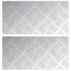 vidaXL Treppe Tritt 2 stk. 40 x 20 cm Silber Aluminium Rechtwinklig