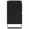 vidaXL Badschrank Schwarz 80x33x60 cm Holzwerkstoff