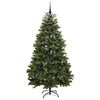 vidaXL K&uuml;nstlicher Weihnachtsbaum Gr&uuml;n 210 cm PVC und Metall