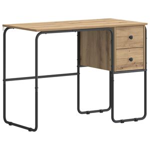 vidaXL Schreibtisch mit Stauraum Artisan-Eiche 100 x 50 x 75 cm