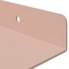 vidaXL Schwebendes Regal 2 pcs Rosa 60 x 18 x 2,5 cm Stahl