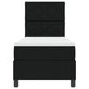 vidaXL Boxspringbett mit Matratze Schwarz 80 x 200 cm Stoff