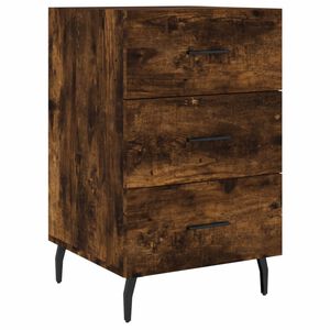 vidaXL Nachttisch R&auml;uchereiche 40x40x66 cm Holzwerkstoff
