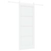 vidaXL Schiebet&uuml;r ORKDAL 83 x 202 cm Massives Kiefernholz Wei&szlig;