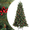 vidaXL K&uuml;nstlicher klappbarer Weihnachtsbaum 150 cm PVC und Metall