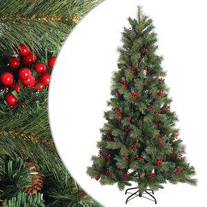vidaXL K&uuml;nstlicher klappbarer Weihnachtsbaum 150 cm PVC und Metall