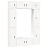 vidaXL 8-tlg. TV-Schrank-Set Wei&szlig; Holzwerkstoff