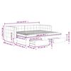 vidaXL Tagesbett Ausziehbar mit Schubladen Blau 90x200 cm Samt