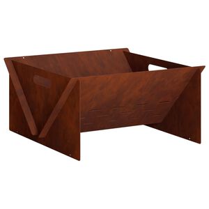 vidaXL Feuerstelle Rostoptik 40 x 40 x 20 cm Wetterfeststahl