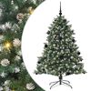 vidaXL K&uuml;nstlicher Weihnachtsbaum mit 150 LEDs mit St&auml;nder Gr&uuml;n 150 cm