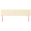 vidaXL Kopfteile 2 Stk. Creme 80x5x78/88 cm Kunstleder
