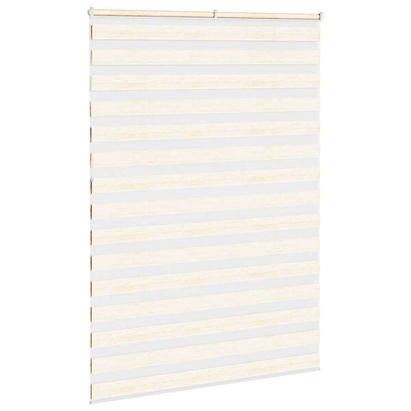vidaXL Doppelrollo Marmorbeige 165x230cm Stoffbreite 160,9 cm Polyester