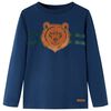 vidaXL Kinder-Langarmshirt Marineblau 128
