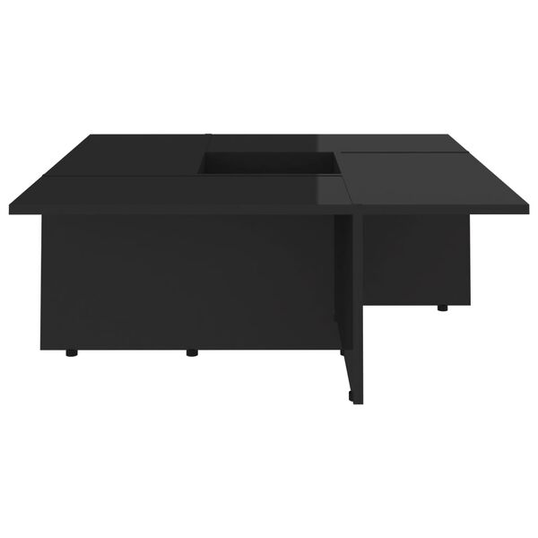 vidaXL Couchtisch Hochglanz-Schwarz 79,5x79,5x30 cm Holzwerkstoff