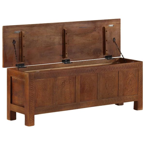 vidaXL Truhe 110x30x40 cm Massivholz Mango