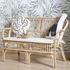 CHILDHOME Kinderbank mit Kissen Montana Rattan