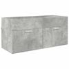vidaXL Waschbeckenunterschrank Beton Grau Holzwerkstoff