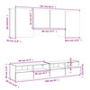 vidaXL 5-tlg. Wohnwand R&auml;uchereiche Holzwerkstoff