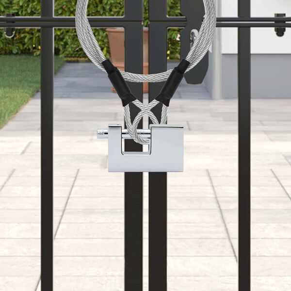 vidaXL Vorh&auml;ngeschloss 12 pcs Silber 7,8 x 2 x 5 cm Eisen