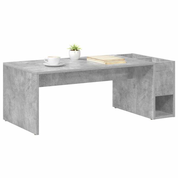 vidaXL Couchtisch Beton Grau 101,5 x 50 x 37 cm Holzwerkstoff