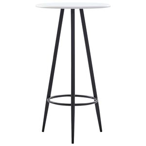 vidaXL Bartisch Wei&szlig; 60&times;107,5 cm MDF