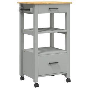 vidaXL K&uuml;chenwagen MONZA 48x40x88,5 cm Massivholz Kiefer