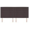 vidaXL Kopfteil Dunkelbraun 200 cm Stoff