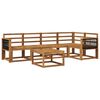vidaXL Outdoor-Sofagarnitur 6 pcs Natur Massivholz Akazie