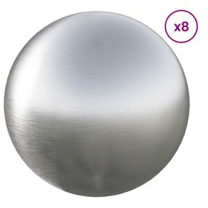 vidaXL Spiegelkugel 3 stk. &Oslash; 20 cm Silber Edelstahl 201