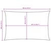 vidaXL Sonnensegel Oxford-Gewebe Rechteckig 4x7 m Creme