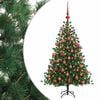 vidaXL K&uuml;nstlicher Weihnachtsbaum mit Weihnachtskugel 150 cm 150 LEDs