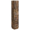 vidaXL Schrankset 2 pcs Ger&auml;ucherte Eiche 33 x 34,5 x 87 cm