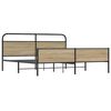 vidaXL Metallbett ohne Matratze R&auml;uchereiche 183x213 cm