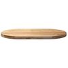 vidaXL Tischplatte 100x50x4 cm Massivholz Eiche Oval