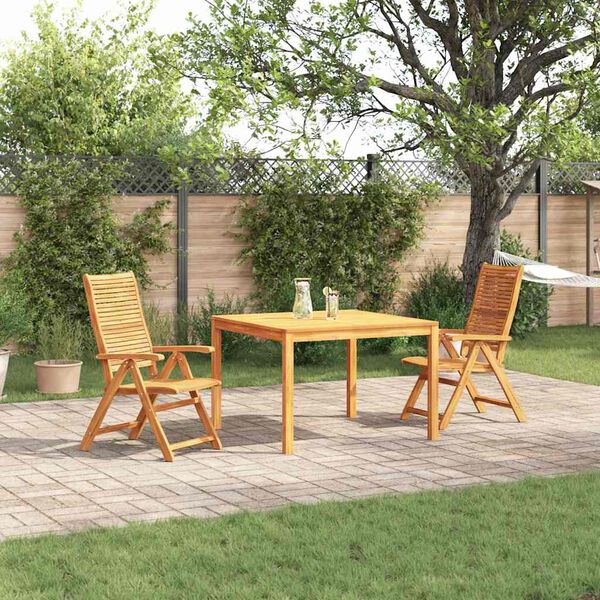 vidaXL Garten Essgruppe 3 pcs Braun Massives Akazienholz