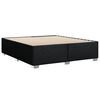 vidaXL Boxspringbett mit Matratze Schwarz 180x200 cm Stoff