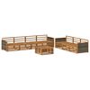 vidaXL Outdoor-Sofagarnitur 8 stk. Natur Massivholz Akazie