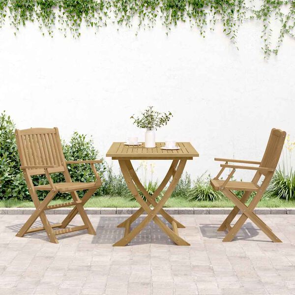 vidaXL Gartenstühle 2 Stk. Klappbar 58x54,5x90 cm Massivholz Akazie