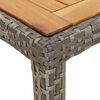 vidaXL Garten-Esstisch Grau 250 x 100 x 75 cm Poly-Rattan
