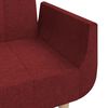 vidaXL Schlafsofa 2-Sitzer mit 2 Kissen Weinrot Stoff