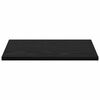 vidaXL Regalbrett 4 pcs Schwarz 40 x 30 x 1,5 cm Holzwerkstoff