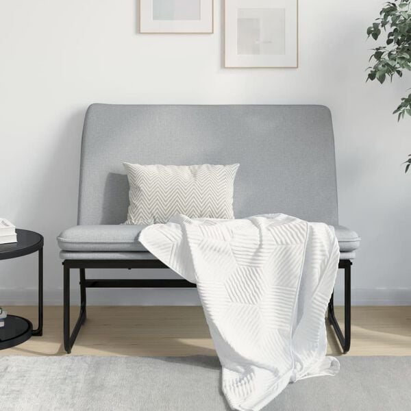 vidaXL Sitzbank Hellgrau 100x75x76 cm Stoff