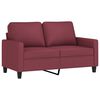 vidaXL 2-Sitzer-Sofa Weinrot 120 cm Stoff