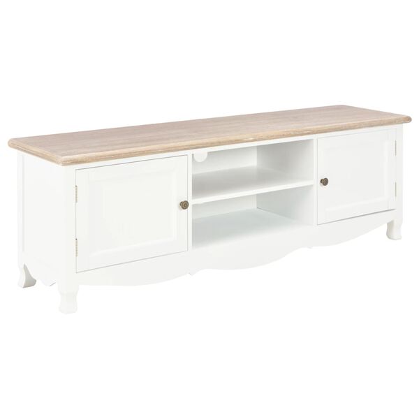 vidaXL TV-Schrank Wei&szlig; 120&times;30&times;40 cm Holz