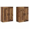 vidaXL Wandmontierter Schrank 2 stk. Altholz 69,5 x 34 x 90 cm