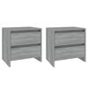 vidaXL Nachttische 2 Stk. Grau Sonoma 45x34,5x44,5 cm Holzwerkstoff