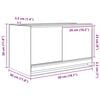 vidaXL Terrarium mit Speicher Transparent 50 x 30 x 30 cm Glas