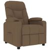vidaXL Massagesessel Braun Stoff
