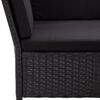 vidaXL 8-tlg. Garten-Lounge-Set mit Auflagen Poly Rattan Schwarz